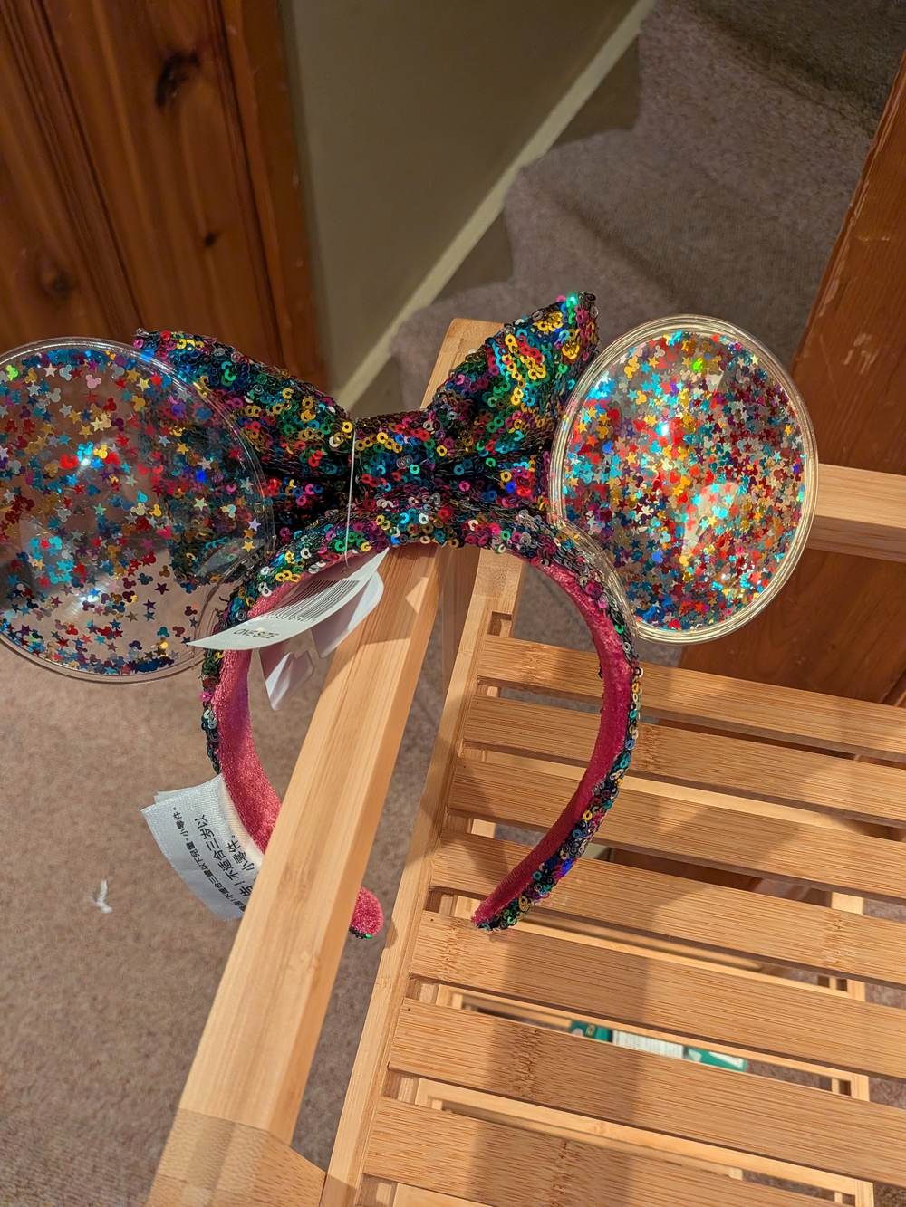 Disney Rainbow Sequin Minnie Ears Headband - Picture 4 of 4